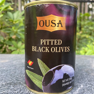 Black Olives西班牙欧萨去核黑橄榄意面披萨材料390g Pitted Ousa
