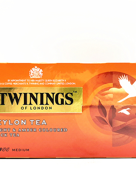 Twinings Finest Ceylon Tea Bags25包50g波兰川宁精品锡兰红茶包