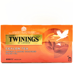 Twinings Finest Ceylon Tea Bags25包50g波兰川宁精品锡兰红茶包