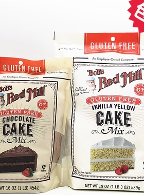 BOB'S Red Mill Cake Mix美国进口鲍勃红磨坊巧克力香草蛋糕粉