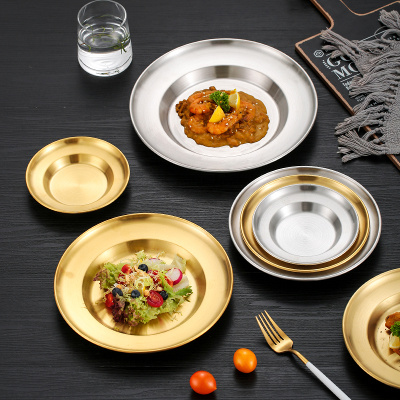 不锈钢草帽盘加厚圆盘