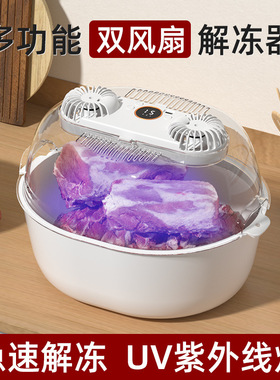 解冻器四合一家用解冻机厨房洗菜沥水篮礼品便捷解冻神器肉化冻器