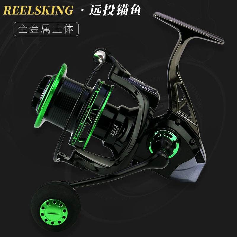 REELSKING 全金属远投轮大号无间隙海竿渔轮纺车鱼线轮海杆锚鱼轮
