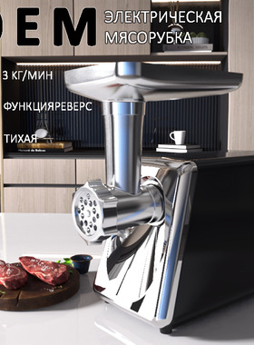 Meat grinder跨境电动多功能家用绞肉机欧规美规碎肉灌香肠机OZON