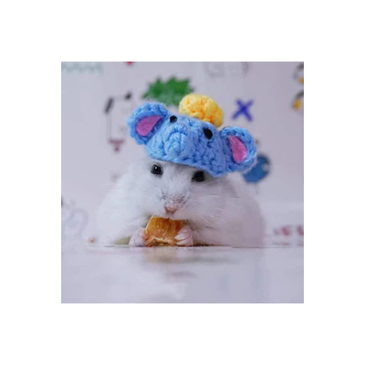 手工迷你宠物帽大象猪帽小动物服装配饰适用于刺猬仓鼠松鼠蜥蜴