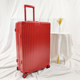 陪嫁结婚拉杆箱女红色喜庆行李箱铝框旅行箱20寸女登机万向轮26男