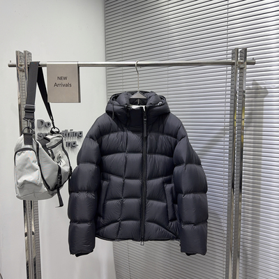 高充绒量泡芙连帽宽松面包服男冬季青年百搭90白鸭绒加厚羽绒服潮