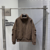 新款 2025冬季 立领pu皮宽松休闲保暖痞帅飞行外套男 座山雕男士 正品