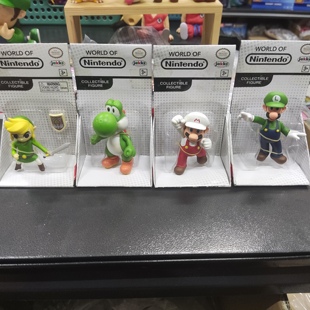 任天堂世界马里奥路易吉耀西塞尔达林克可动手办人偶公仔模型摆件