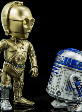 HEROCROSS STARWARS星球大战玩具R2D2&C3PO合金可动正版手办潮玩