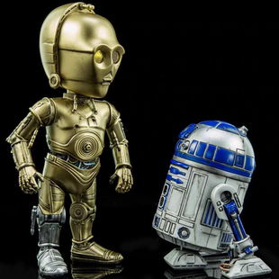 HEROCROSS 手办潮玩 STARWARS星球大战玩具R2D2&C3PO合金可动正版