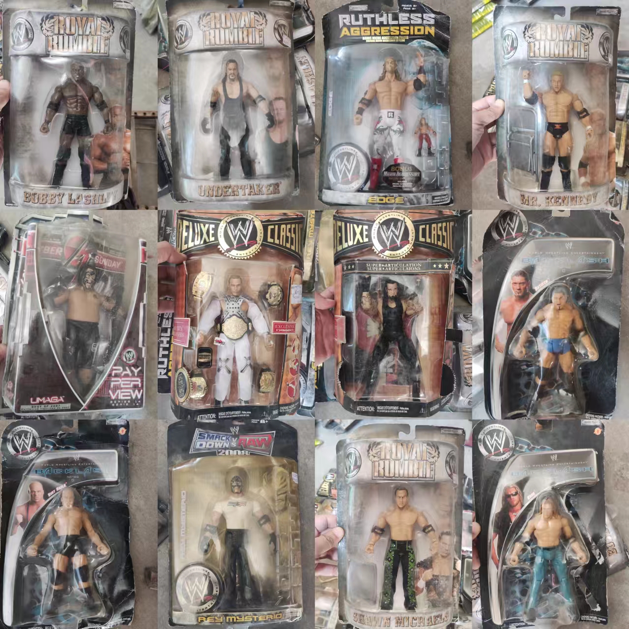绝版WWE67寸JAKKS摔跤手人偶手办