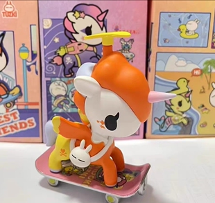 tokidoki淘奇多奇独角兽兔斯基联名款盲盒玩具小马摆件公仔礼物