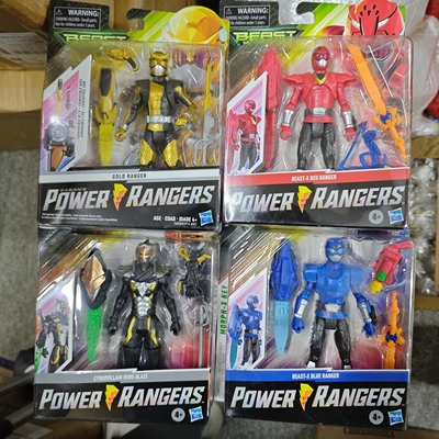 孩之宝正版恐龙战队POWER RANGERS特命战队儿童玩具可动人偶手办