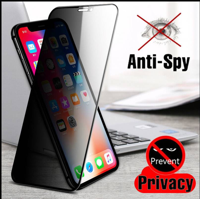 适用苹果11Promax膜Anti-Spy Privacy Screen Protector iPhone14promax 14 Plus 13 12 x钢化膜防窥膜15全屏