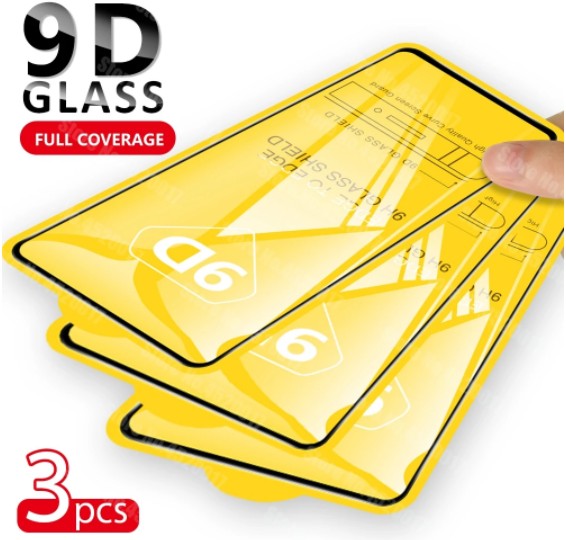 9D Full Cover Tempered Glass 3PCS For Samsung Galaxy A51 A71 S22 s21 s20fe适用三星a70钢化膜手机贴膜