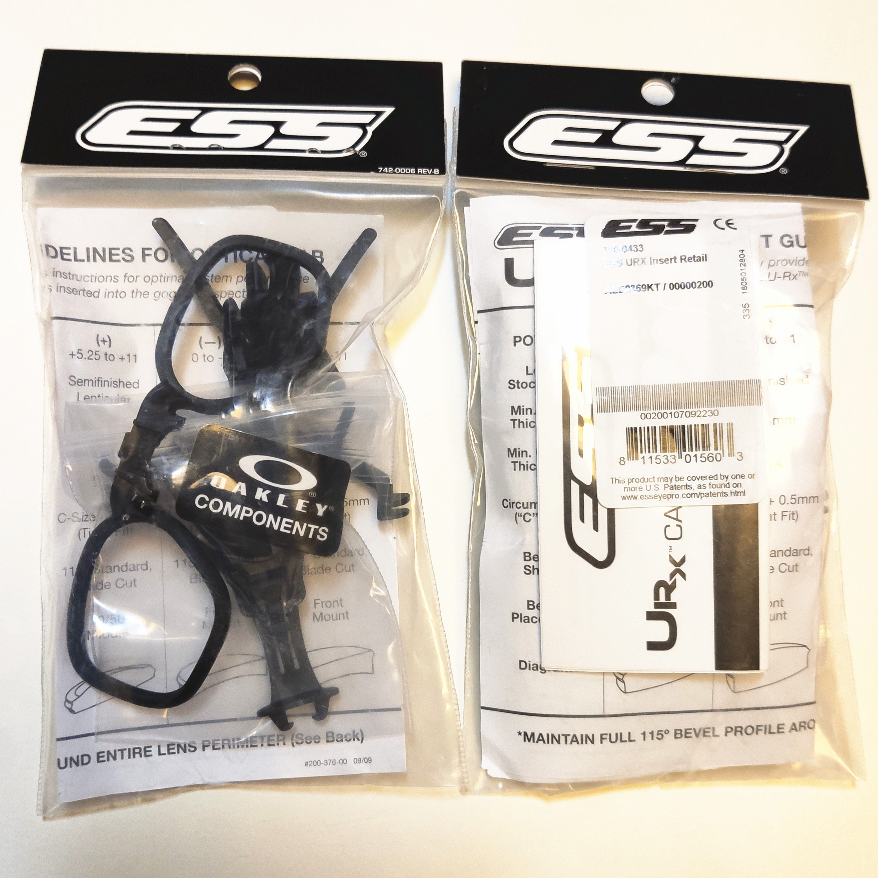 美国ESS URX UR-X近视镜架 ICE/十字弓/Oakley眼镜通用 近视眼用