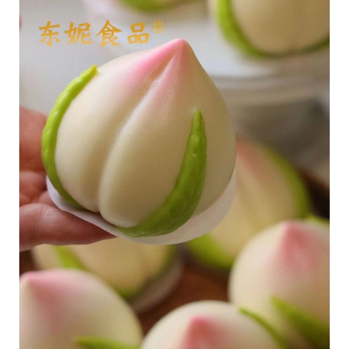 现做现发寿桃馒头祝寿贺寿网红果蔬馒头生日礼品