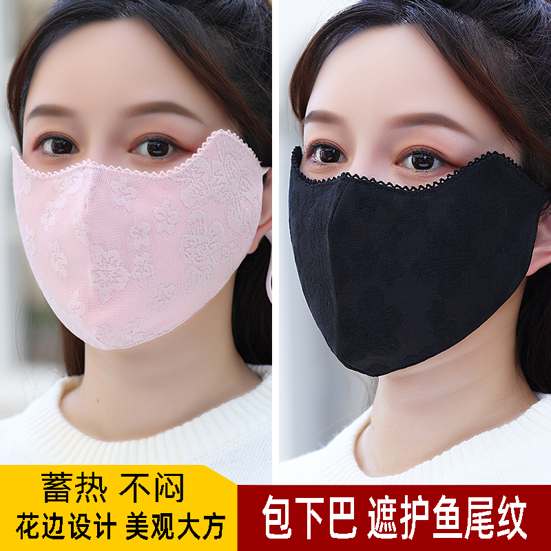 口罩女高颜值时尚新款3d立体冬天防风防寒加厚保暖骑车遮全脸面罩