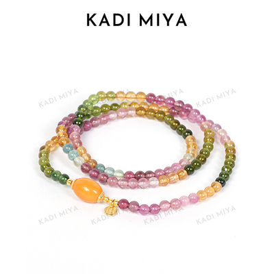 彩虹多圈手链饰品中式民族风精美气质手链