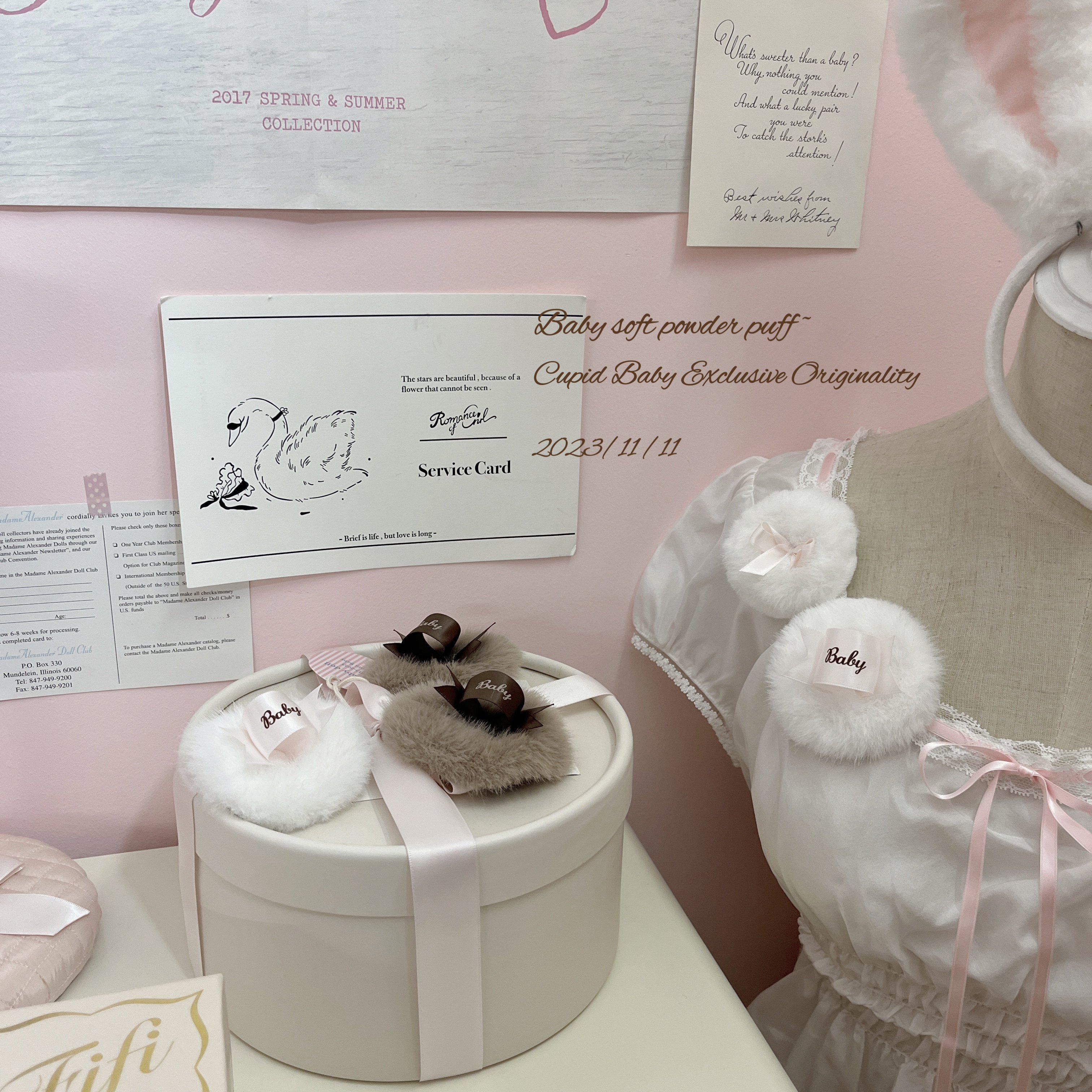 CupidBaby边夹兔毛可爱原创手作