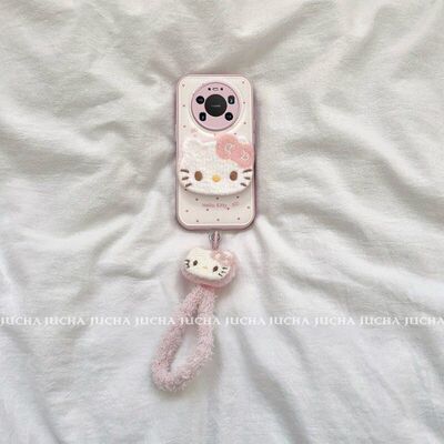 适用华为mate80pro手机壳高颜值颜控HUAWEImate80设计毛绒凯蒂猫