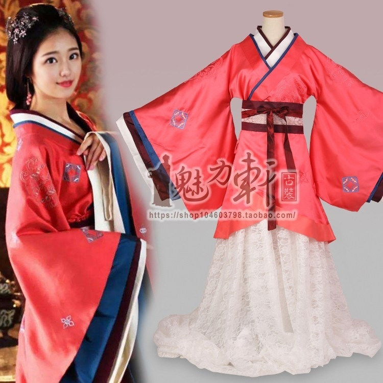 美人心计古装/贵妃装公主汉服/同款窦漪房绣花汉服/皇后装汉女装