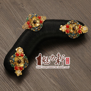 原创手工旗头清宫娘娘妃子造型发饰古风造型摄影头饰延禧攻略如懿