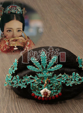 延禧攻略高贵妃清宫景泰蓝发饰