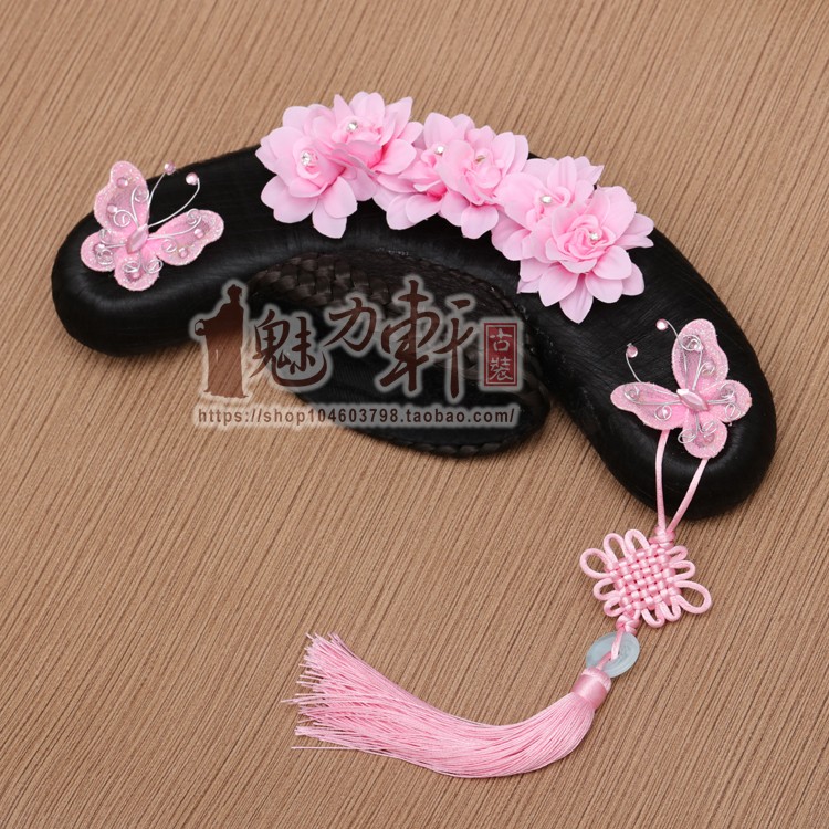 儿童古装造型小格格头饰/清代格格帽拍电视剧微电影演出造型配饰