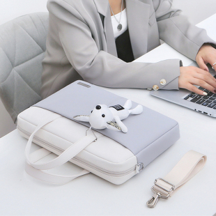 适用macbookair13电脑单肩包pro13.3苹果笔记本女手提air13.6新款 pro14寸大容量15.6寸游戏本pro16电脑包 mac