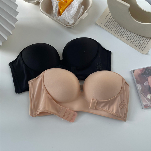 Real price real shot Strapless beautiful back underwear traceless small chest gathered on the support anti-skid invisible bra