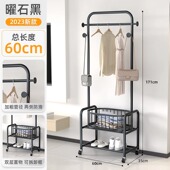 可移动带轮衣帽架轻奢晾衣架家用客厅网红简易衣架落地卧室挂衣i.