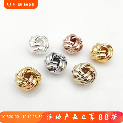 菠萝结散珠毛线球隔珠diy饰品