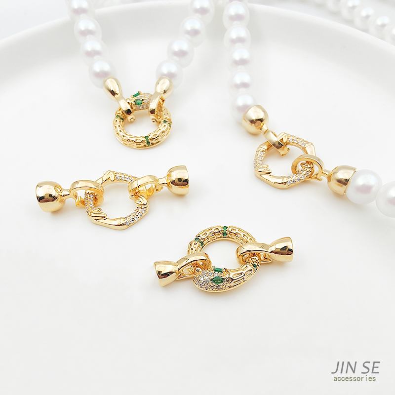 圆形蛇形连接收尾扣diy饰品配件