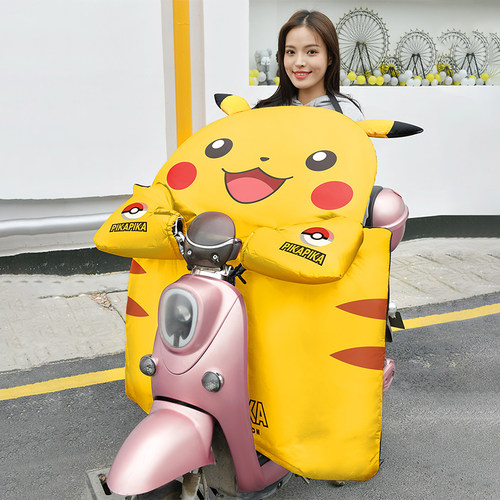 加绒加厚防水防晒电车冬天挡风罩