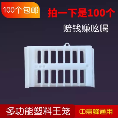 中蜂意蜂塑料王笼 蜜蜂多功能蜂王笼 囚蜂王皇笼 养蜂工具 包邮