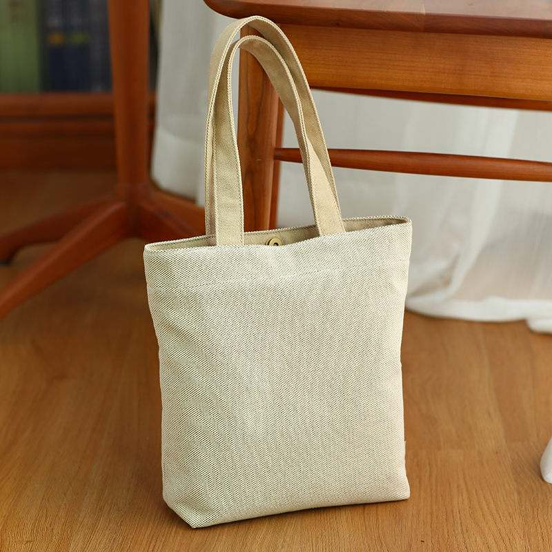 小手提包布奏亚麻夏季包包帆布包