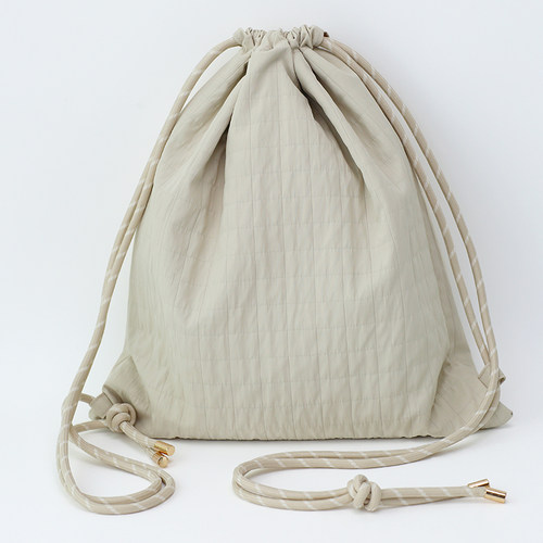 布奏抽绳背包女旅行轻便双肩包包