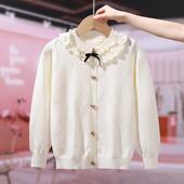 小女孩百搭儿童女宝宝小香风外搭 毛衣小外套2025新款 女童开衫 秋装