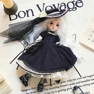 可奈造物玫瑰与诗bjd六分版娃衣三插六华丽风娃娃裙子无属性套装