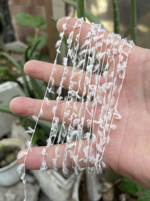 标价半斤 特色蝴蝶纱羊毛混纺 中高比例皮草线 柔软不扎 手编毛衣