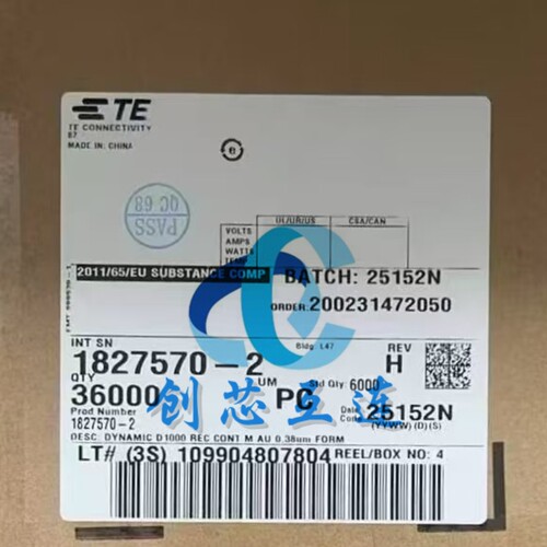 TE泰科连接器 1827570-2 线规：22-28AWG 压接 端子