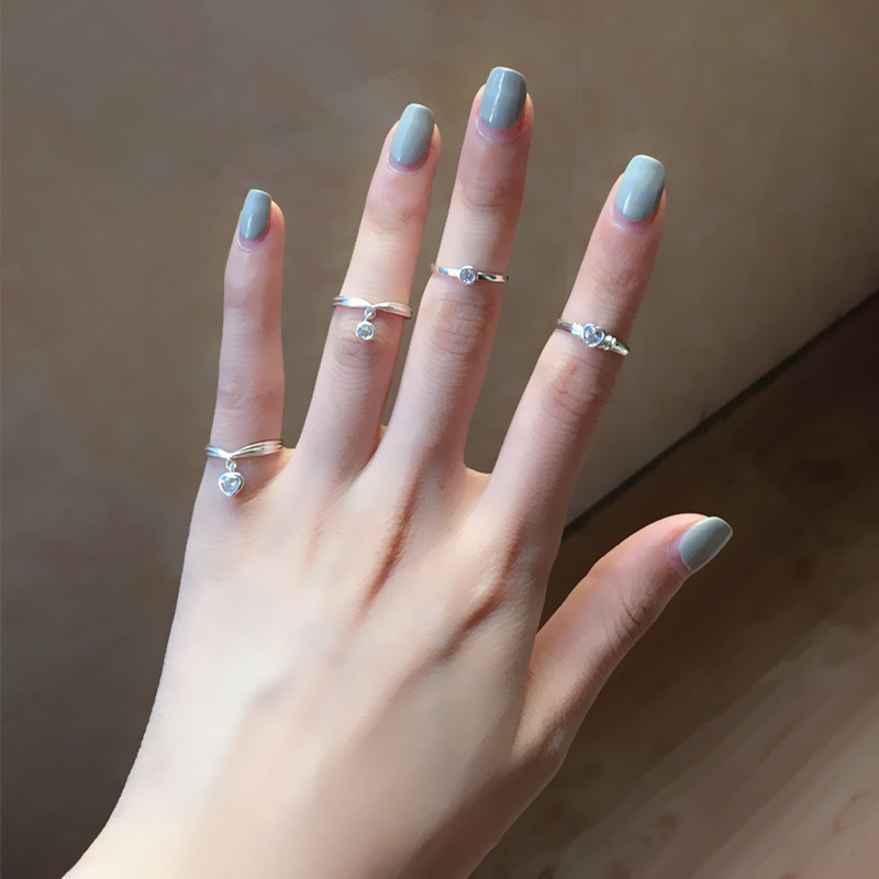 925纯银戒指女时尚女开口可调节