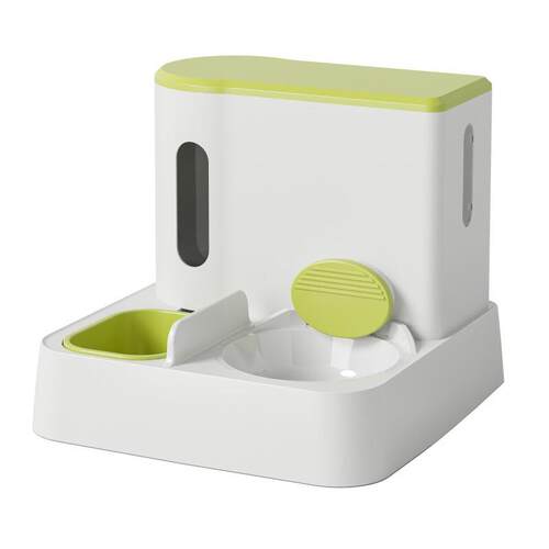 猫咪自动喂食器猫饮水机自动陶瓷猫碗狗碗食盆双碗投喂器宠物用品