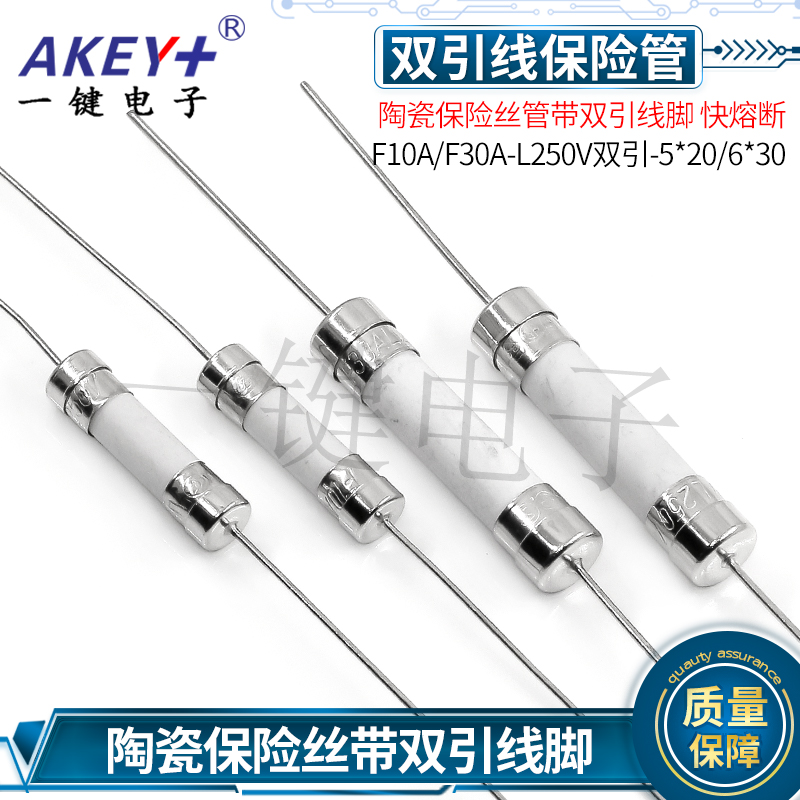 陶瓷保险丝管带双引线脚YJ