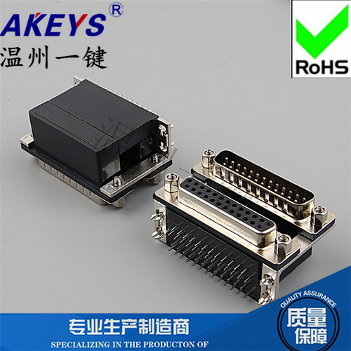 VGA焊板式90度DR9双排
