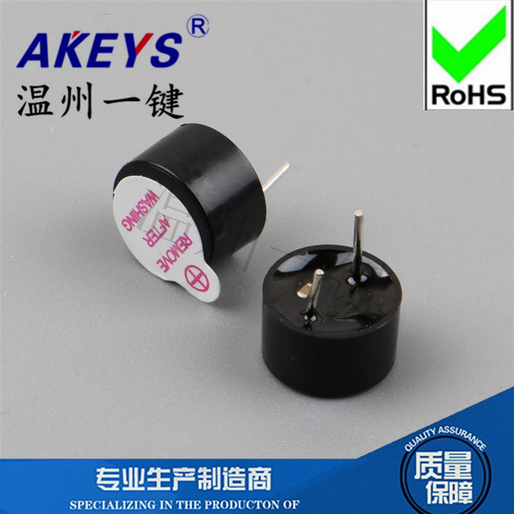 蜂鸣器有源3V,5V,12V通用一体超薄型9&times;5.5mm 连续声 讯响器 喇叭