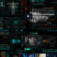 700 HUD高科技科幻游戏军事显示屏动态UI虚拟触摸界面元 素AE模板