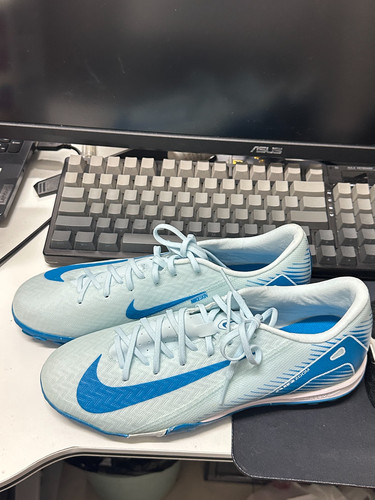 Nike Mercurial Vapor 16 ZOOM学院 TF（胶质碎钉足球鞋男款 蓝色